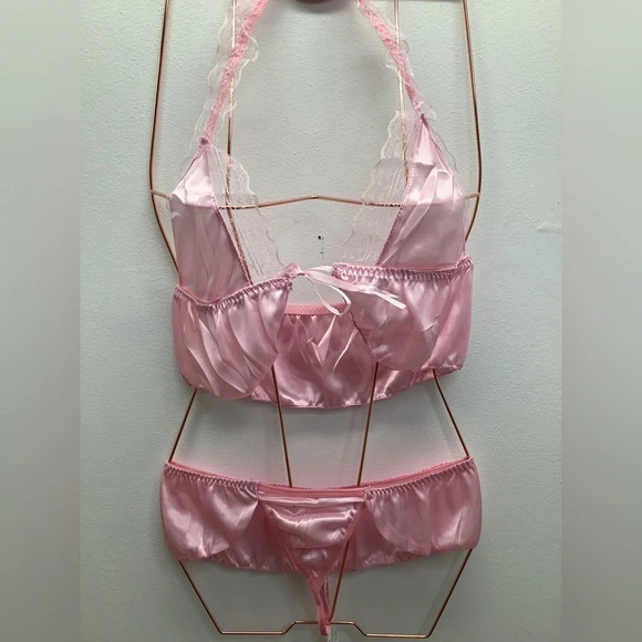 Pink satin and lace cami set New With Tags - Picture 2 of 3